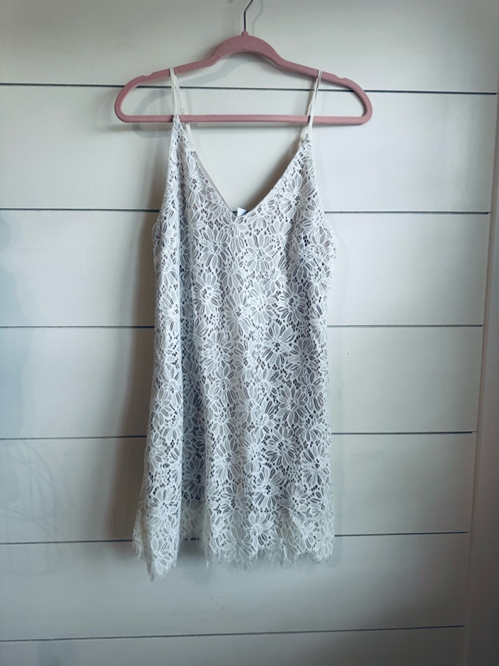 Xhilaration White Lace Slip Dress